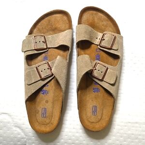 Birkenstocks,Arizona suede leather sandals mens 12 medium